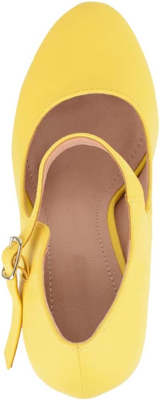 Zapato Tacón Alto Vintage Amarillo