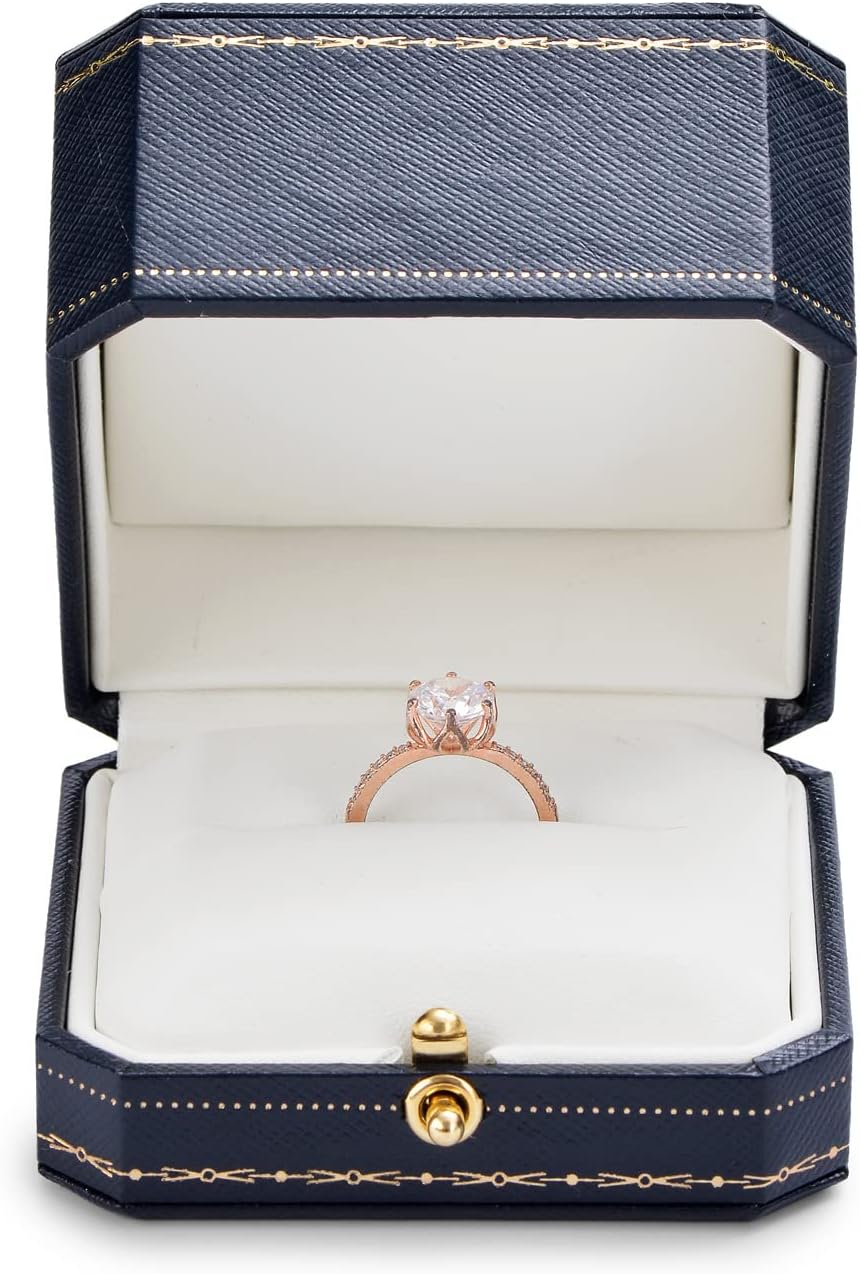 Caja de anillo octogonal Oirlv