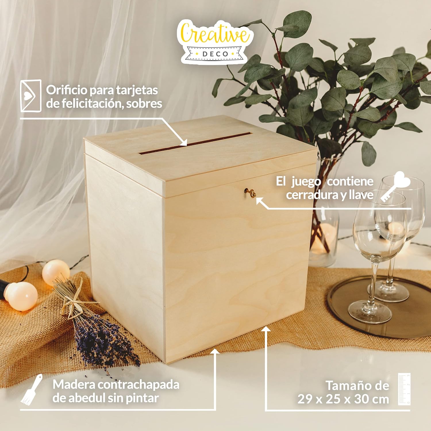 Caja de Madera para Bodas