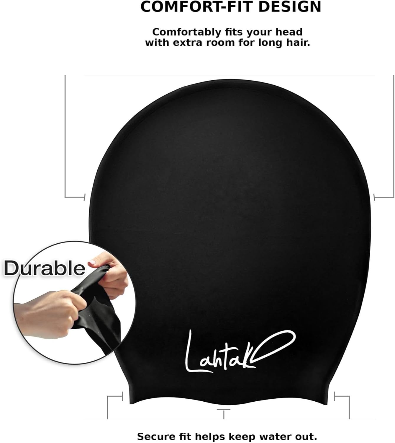 Gorro de natación XL y L