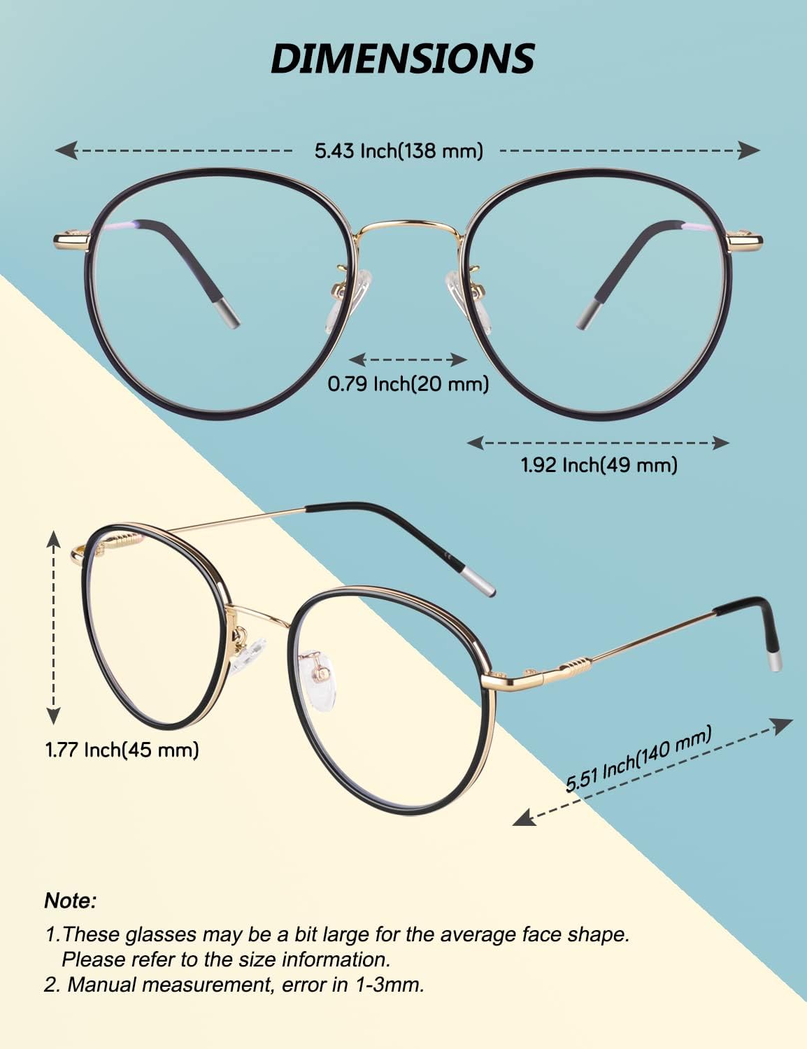 Gafas Redondas Antifatiga GQ043