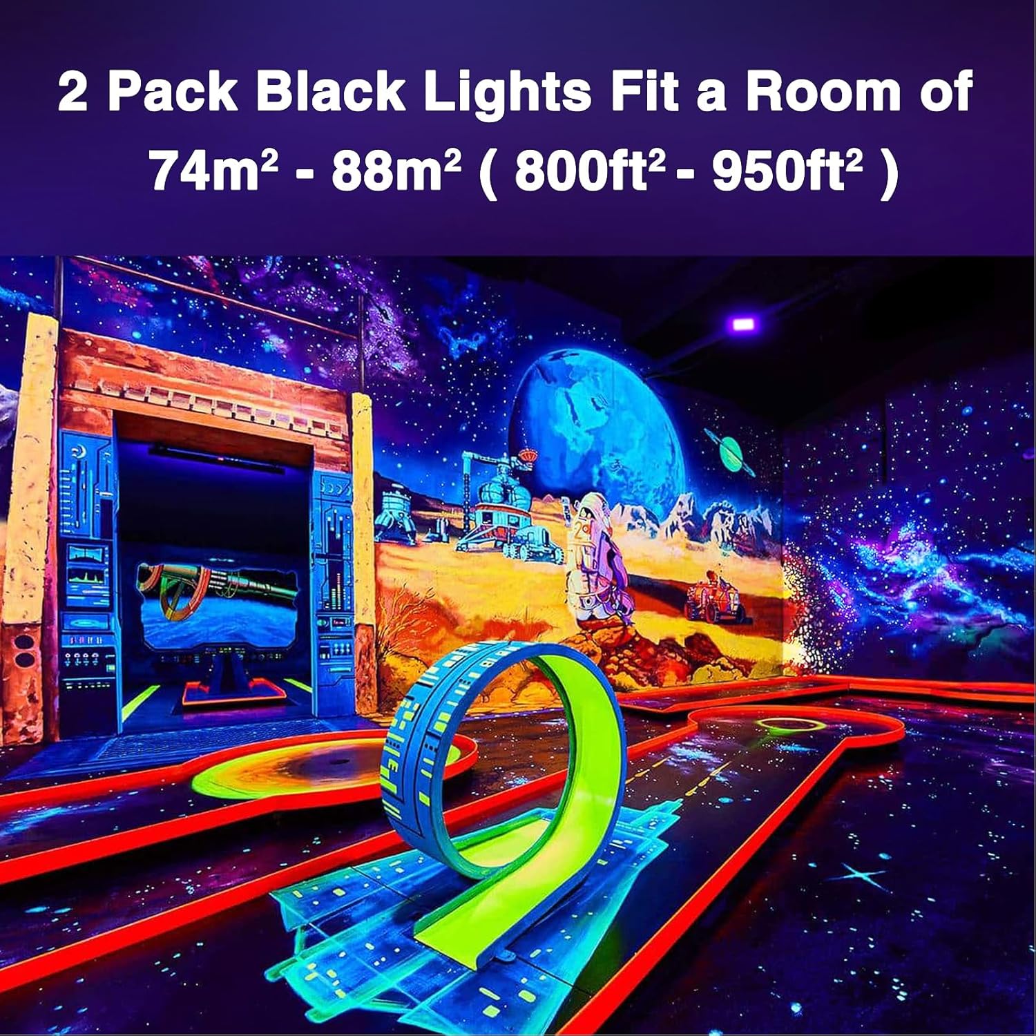 Luz UV 50W, Foco Negro IP66