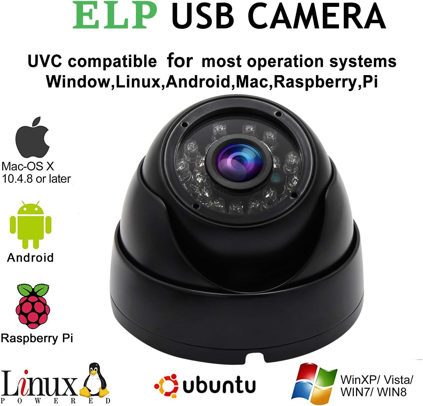 Cámara web ELP 1,3 Mpx USB