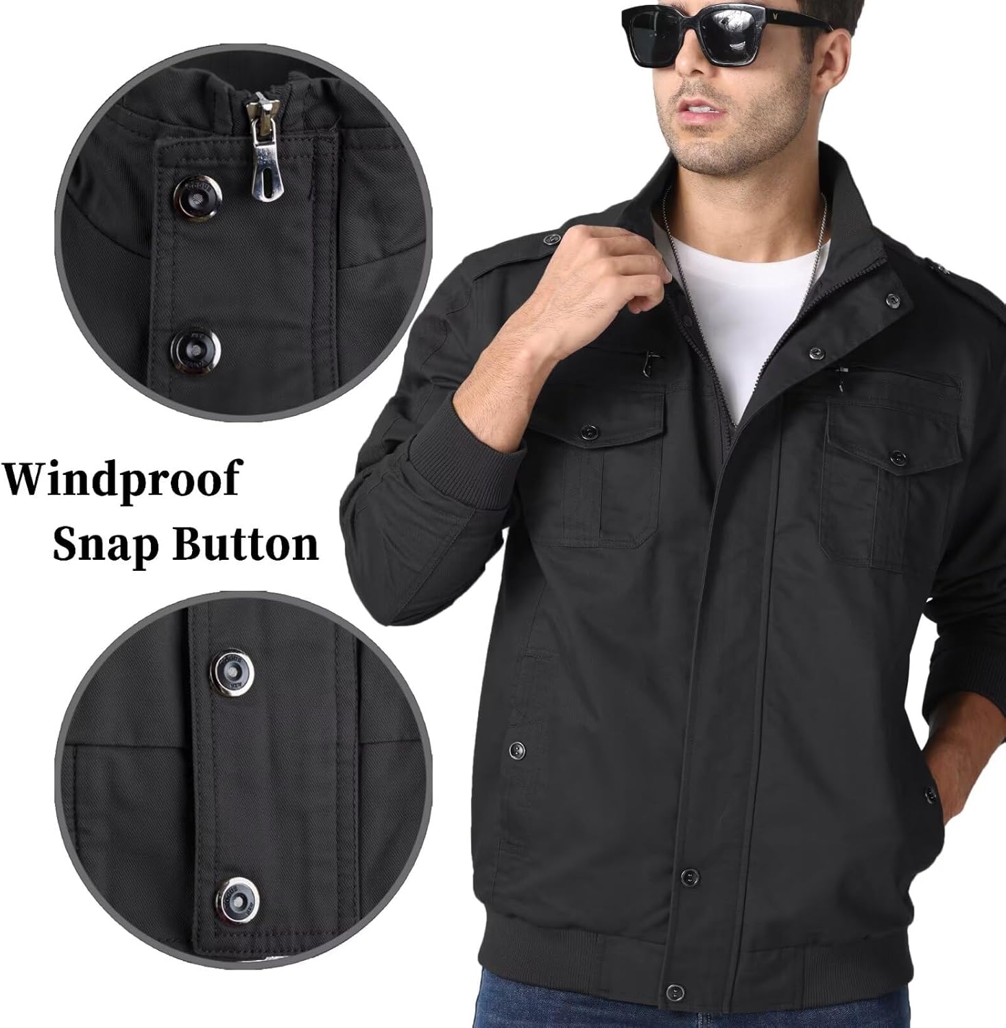 Chaqueta Militar Hombre KEFITEVD