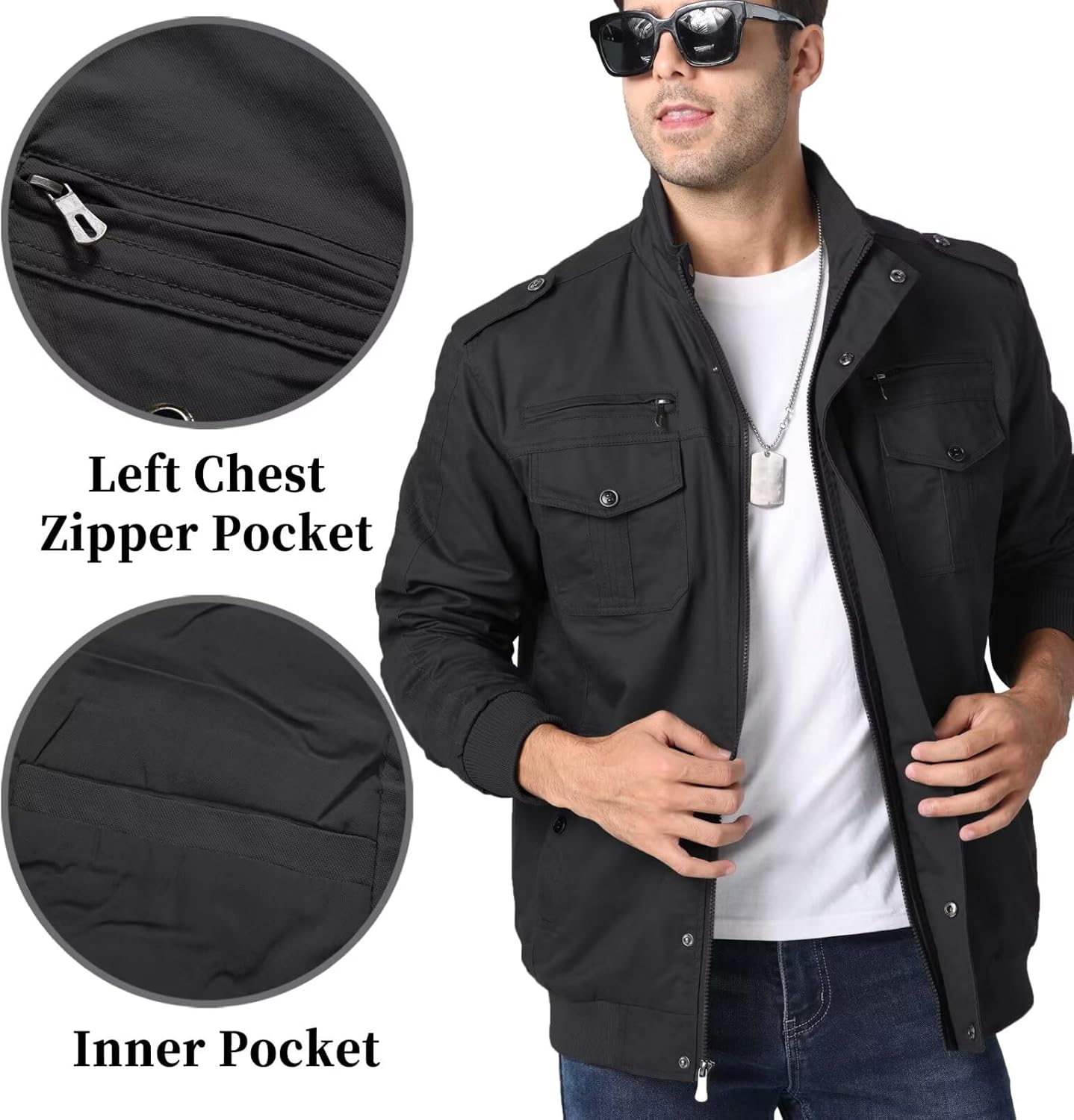 Chaqueta Militar Hombre KEFITEVD