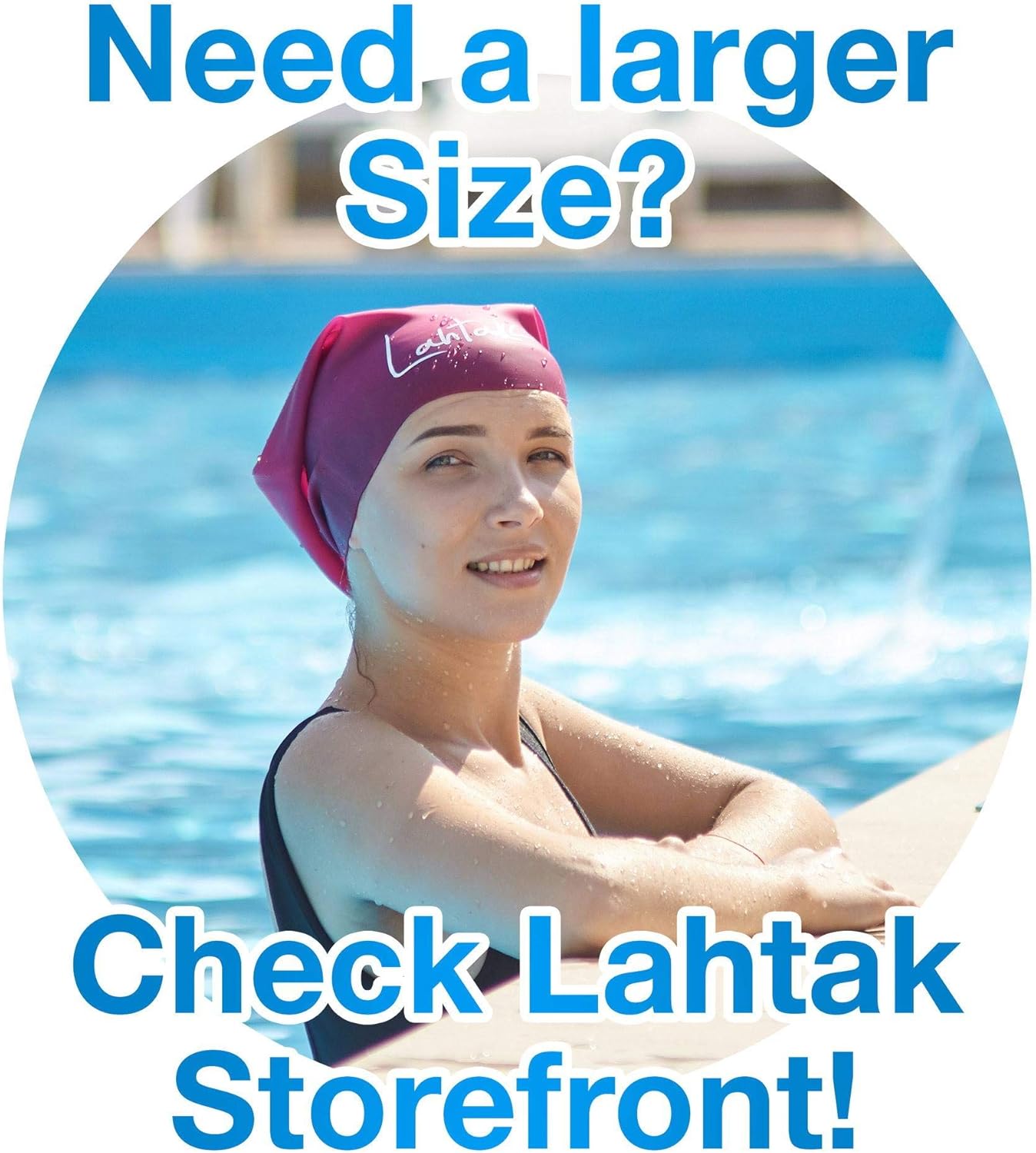 Gorro de natación para pelo largo