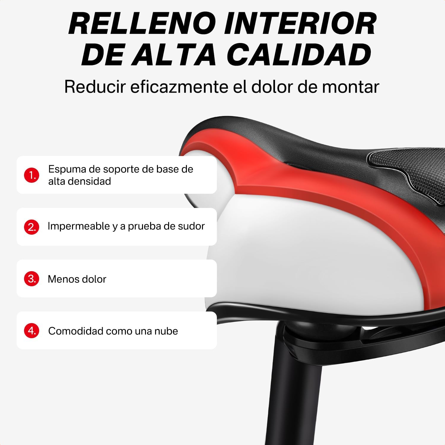 Sillín de Bicicleta Ergonómico