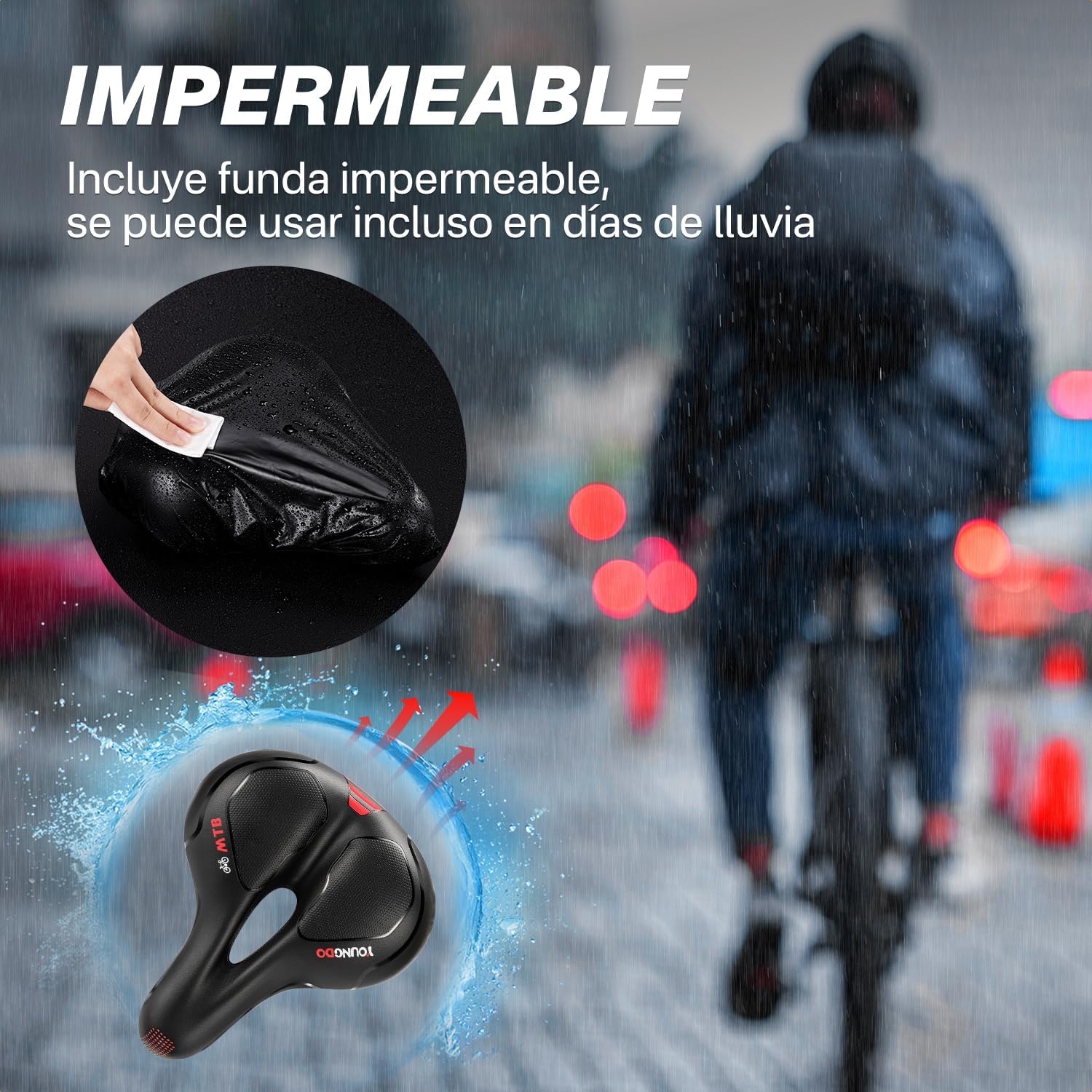 Sillín de Bicicleta Ergonómico