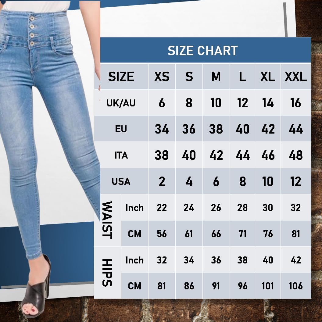 Pantalones Vaqueros Push Up Mujer