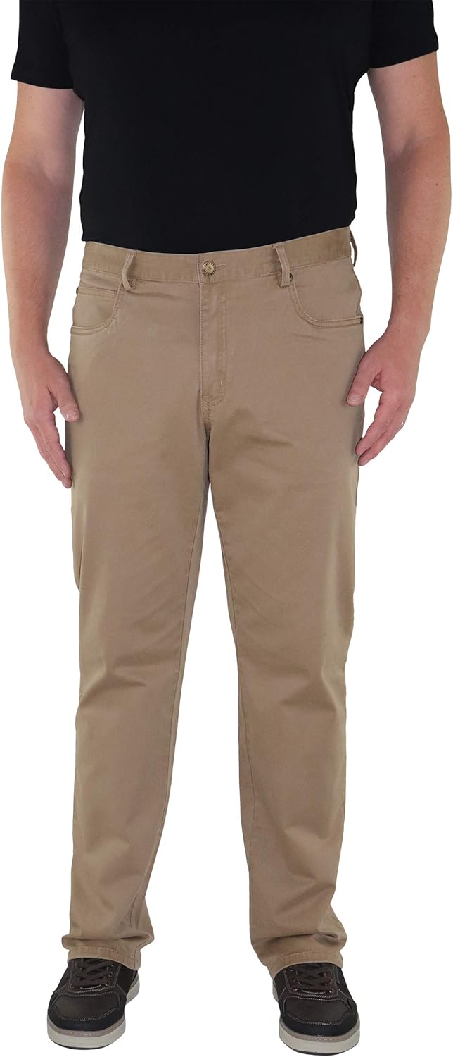 Pantalones twill elásticos grandes