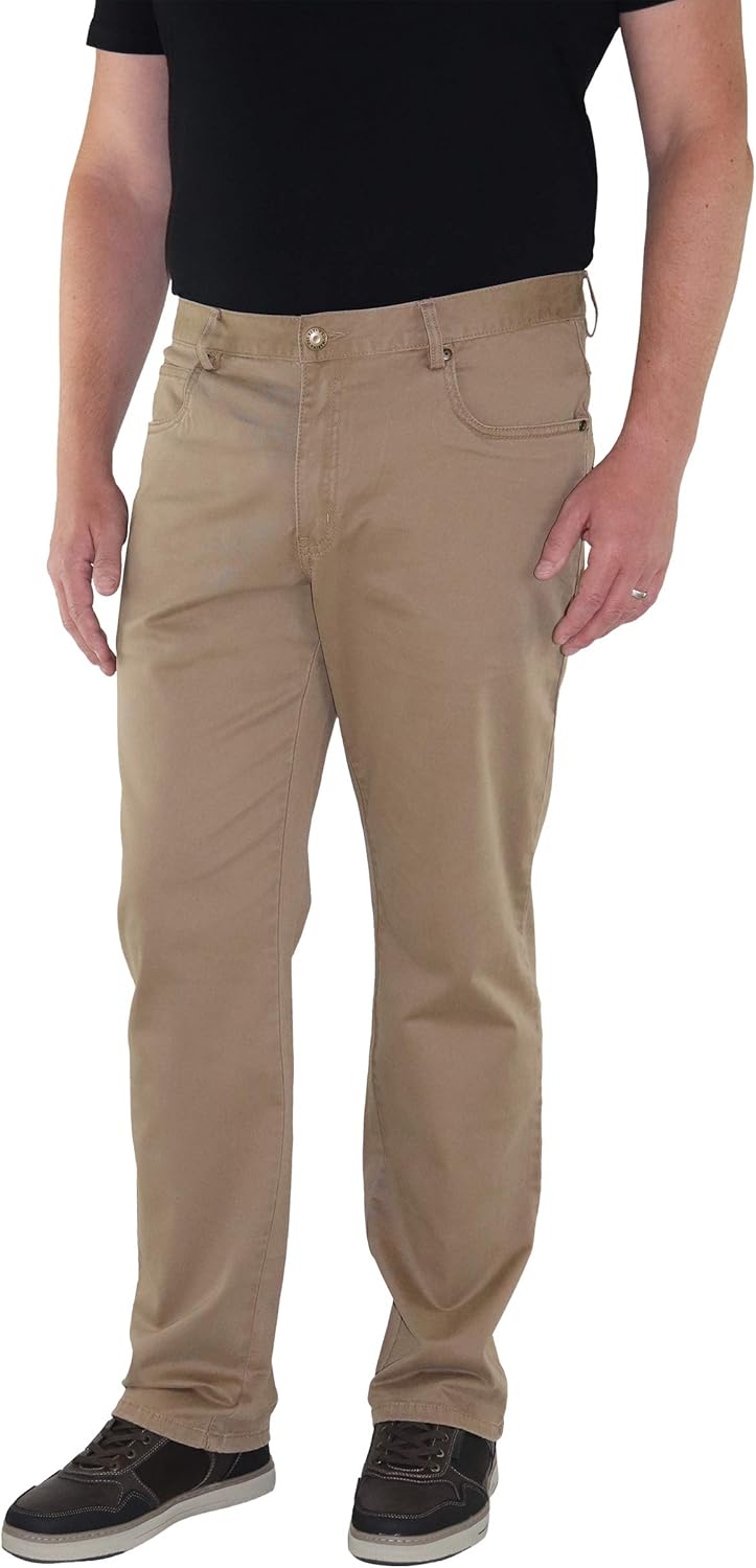 Pantalones twill elásticos grandes