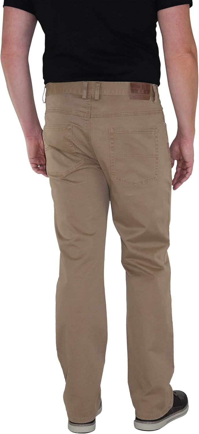 Pantalones twill elásticos grandes