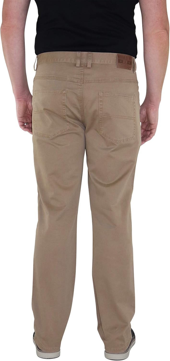 Pantalones twill elásticos grandes