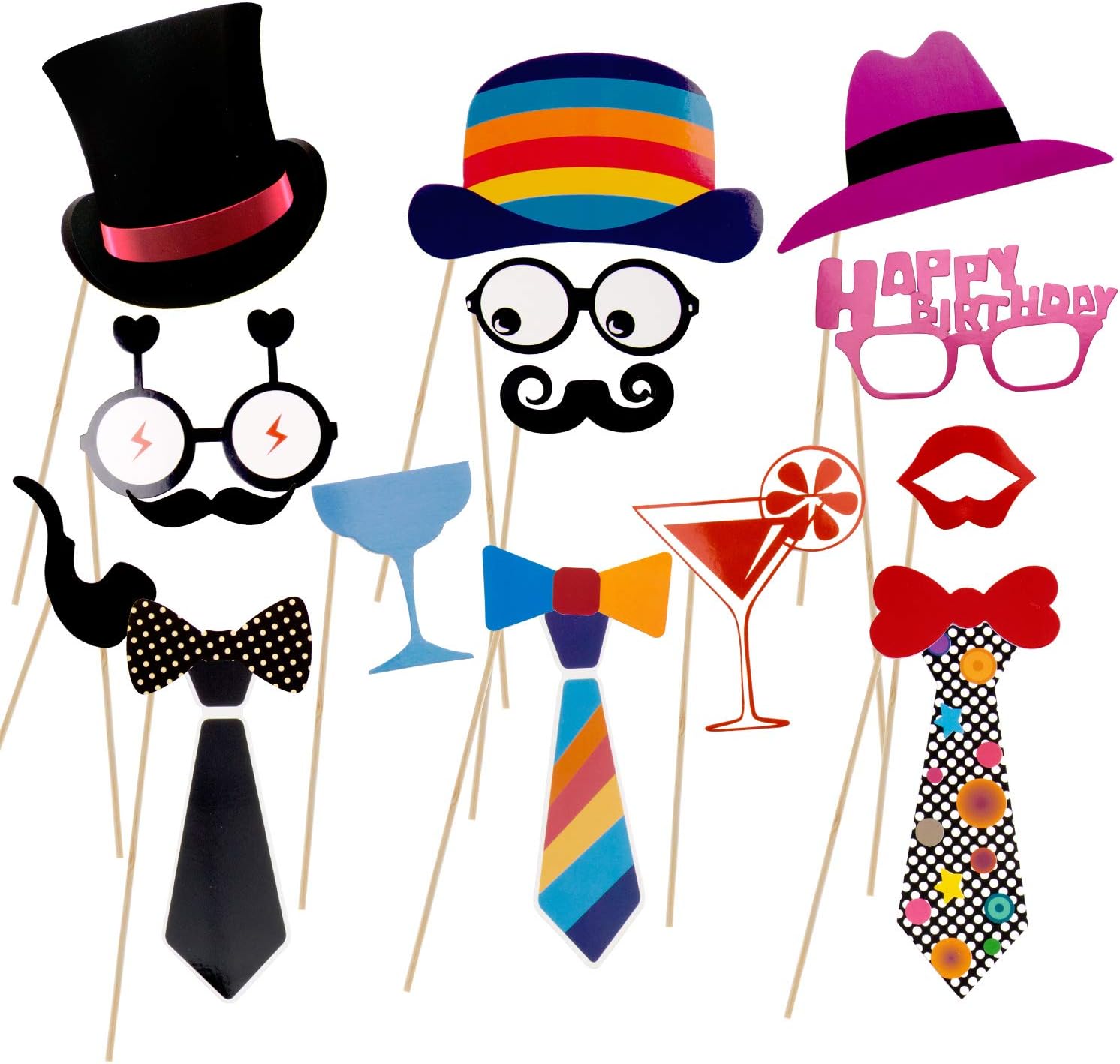 90 Pcs Atrezzo Photo Booth