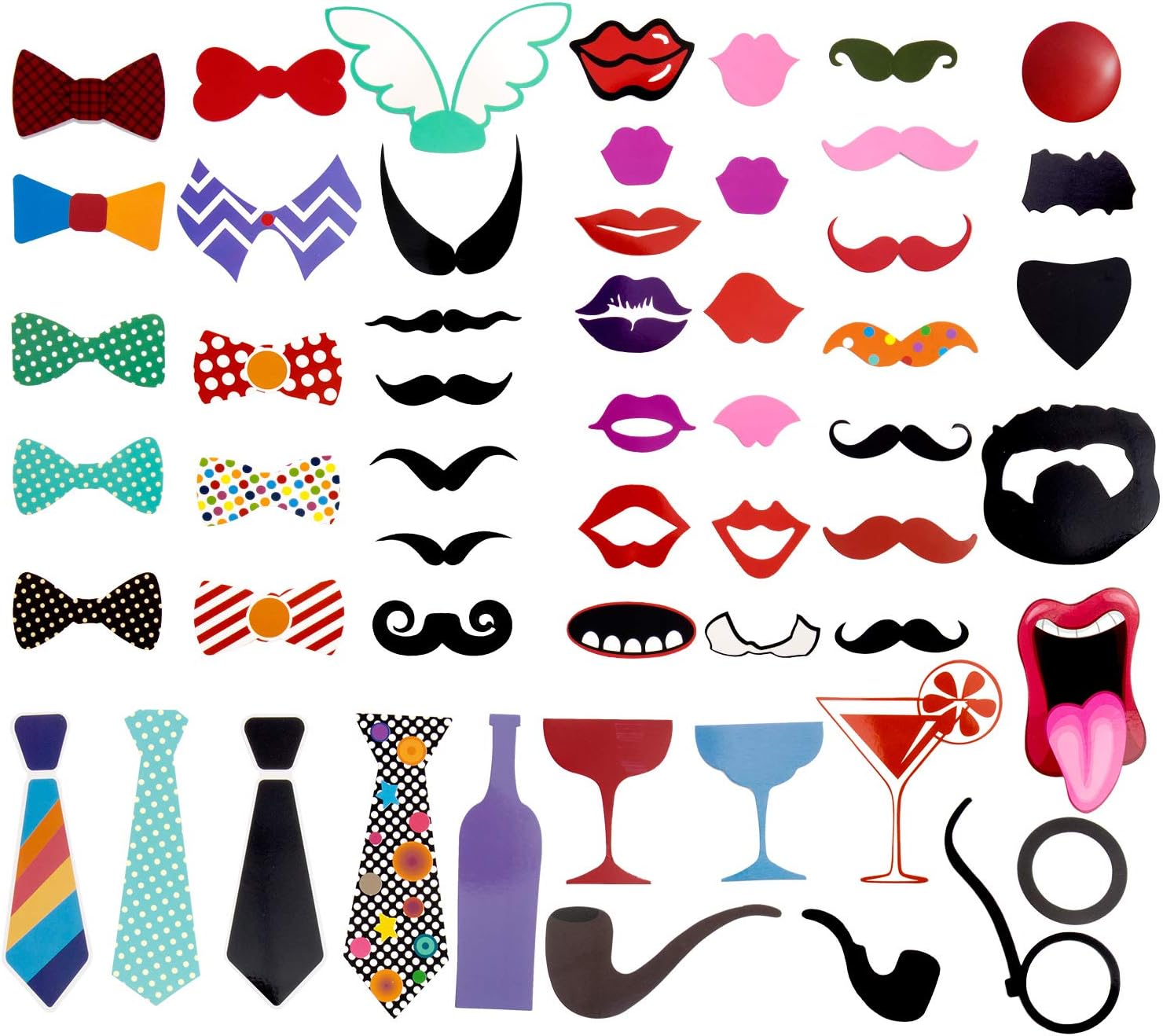 90 Pcs Atrezzo Photo Booth