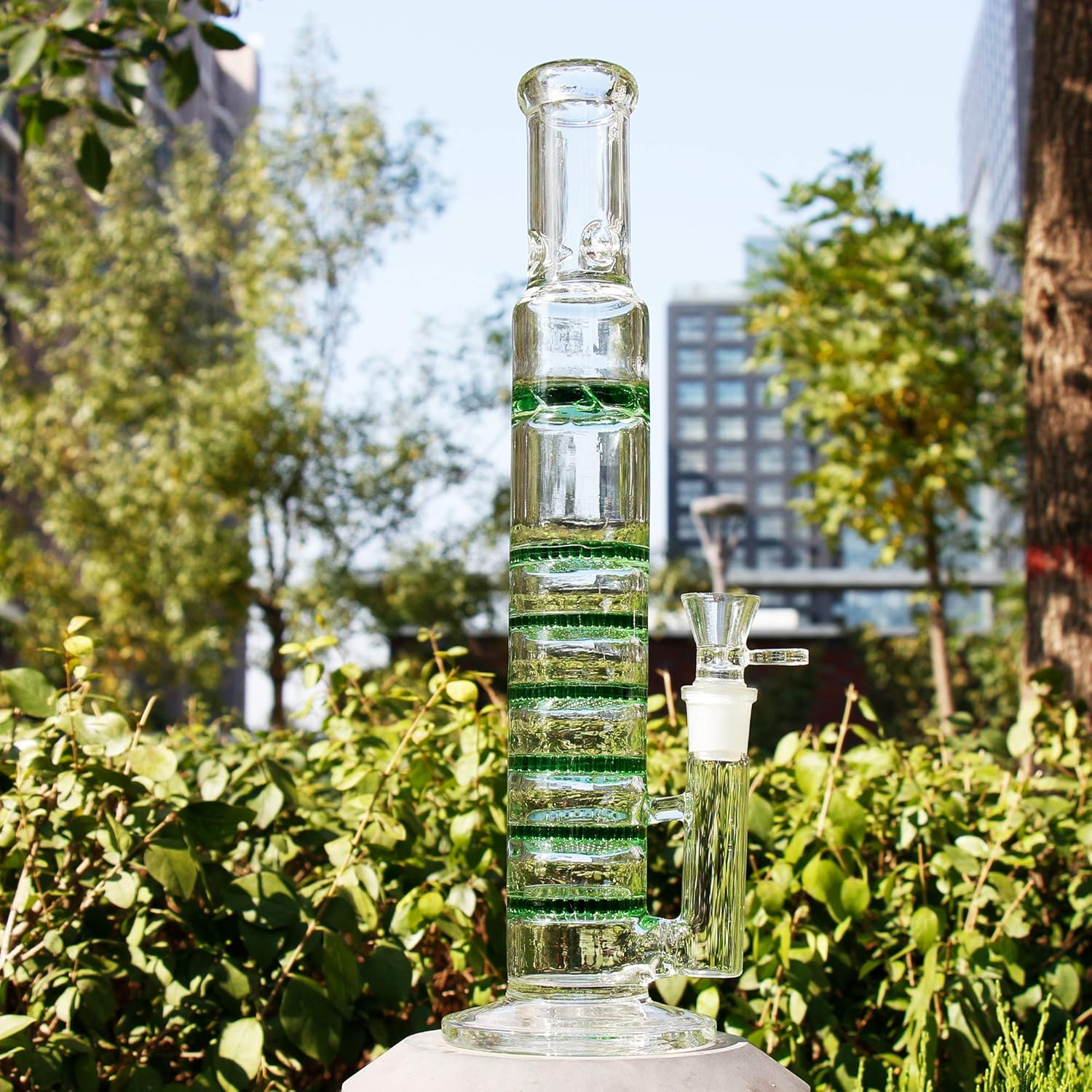 Bong Vidrio con Percolador 35cm