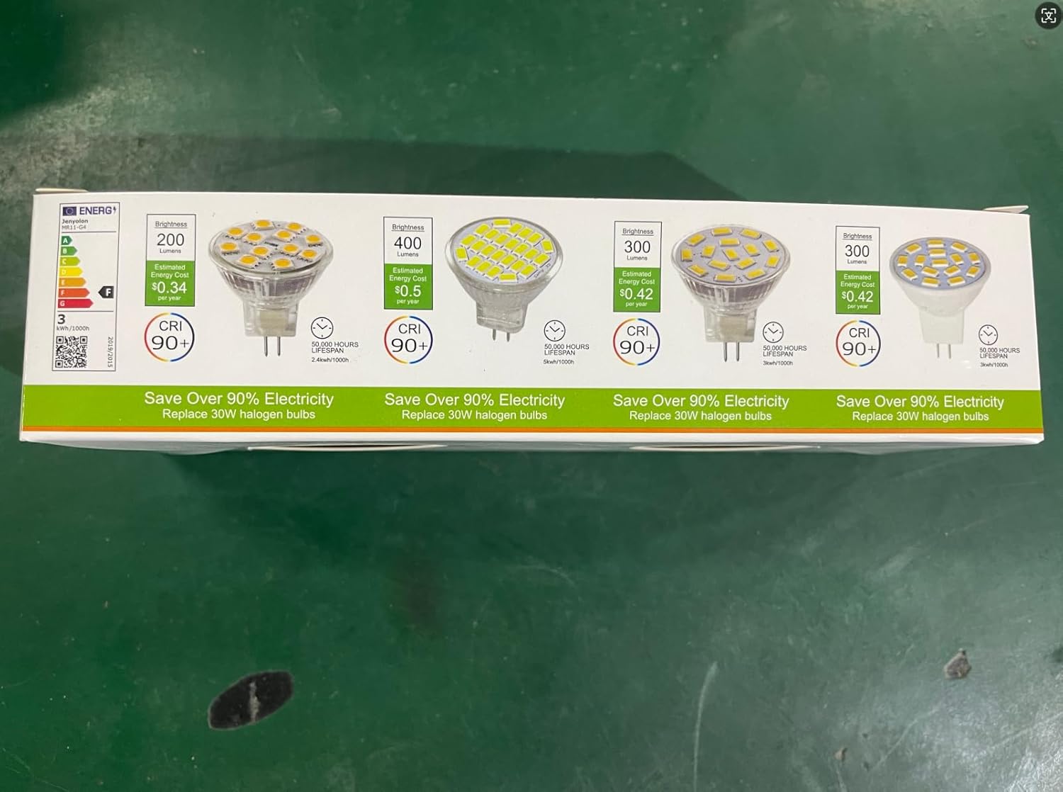 Lámpara LED 3W GU4 3000K 12u