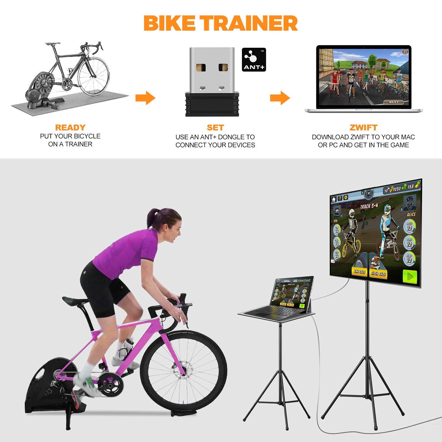 ANT+ USB Stick para Zwift