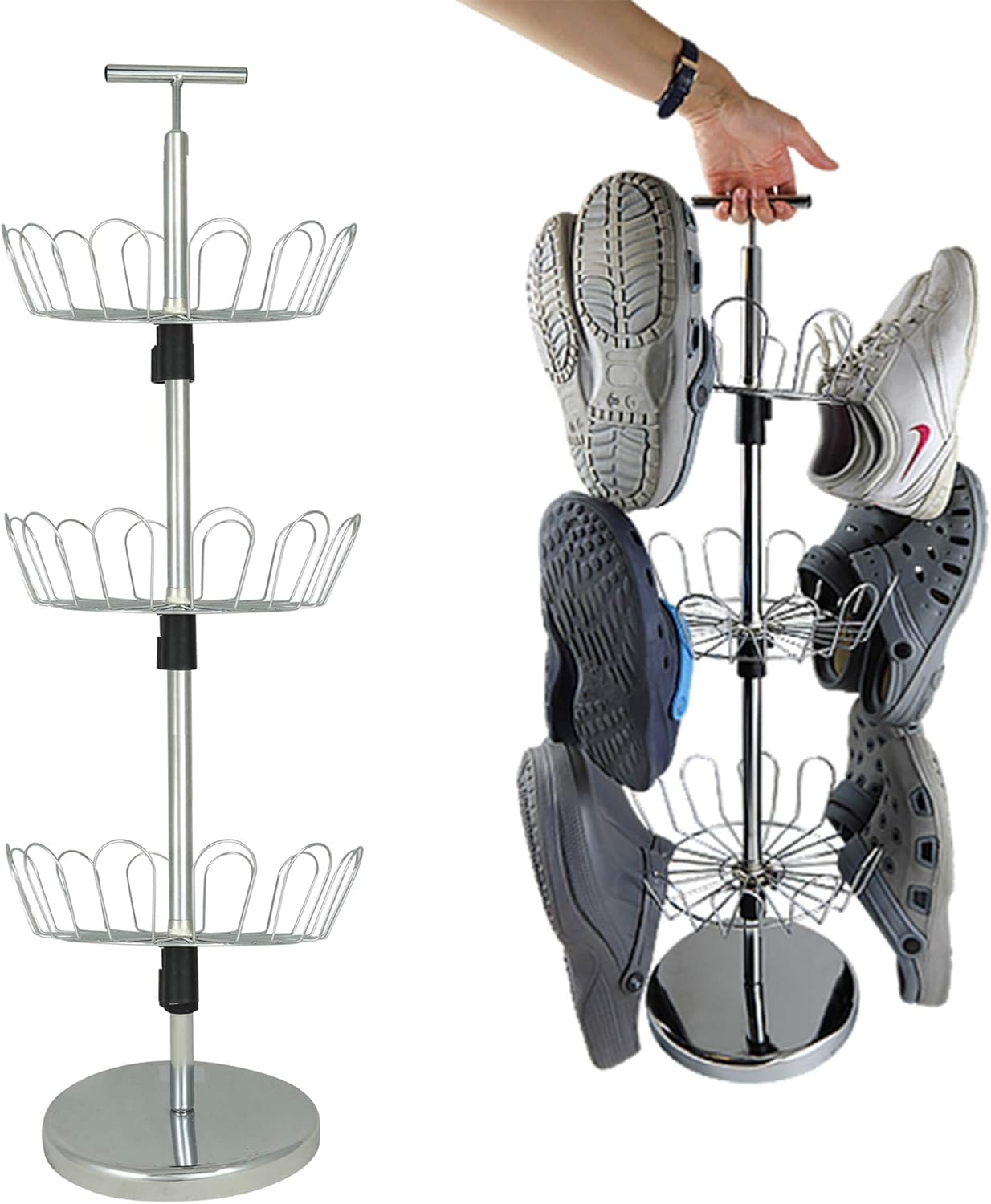 Zapatero giratorio vertical 18 pares