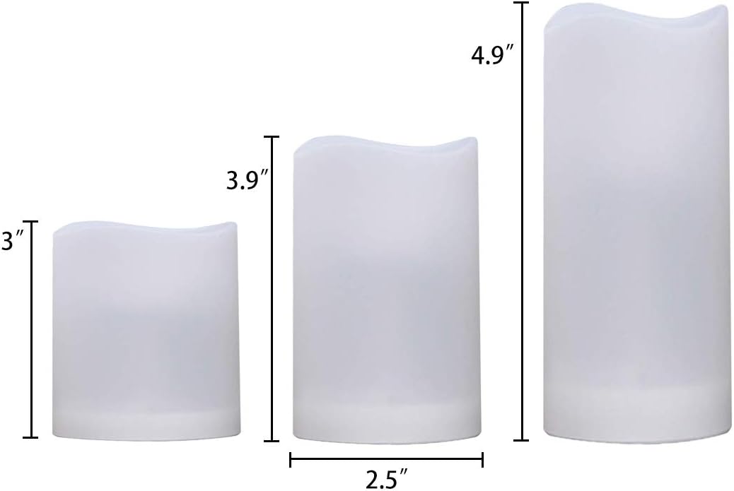 Velas LED de colores con control