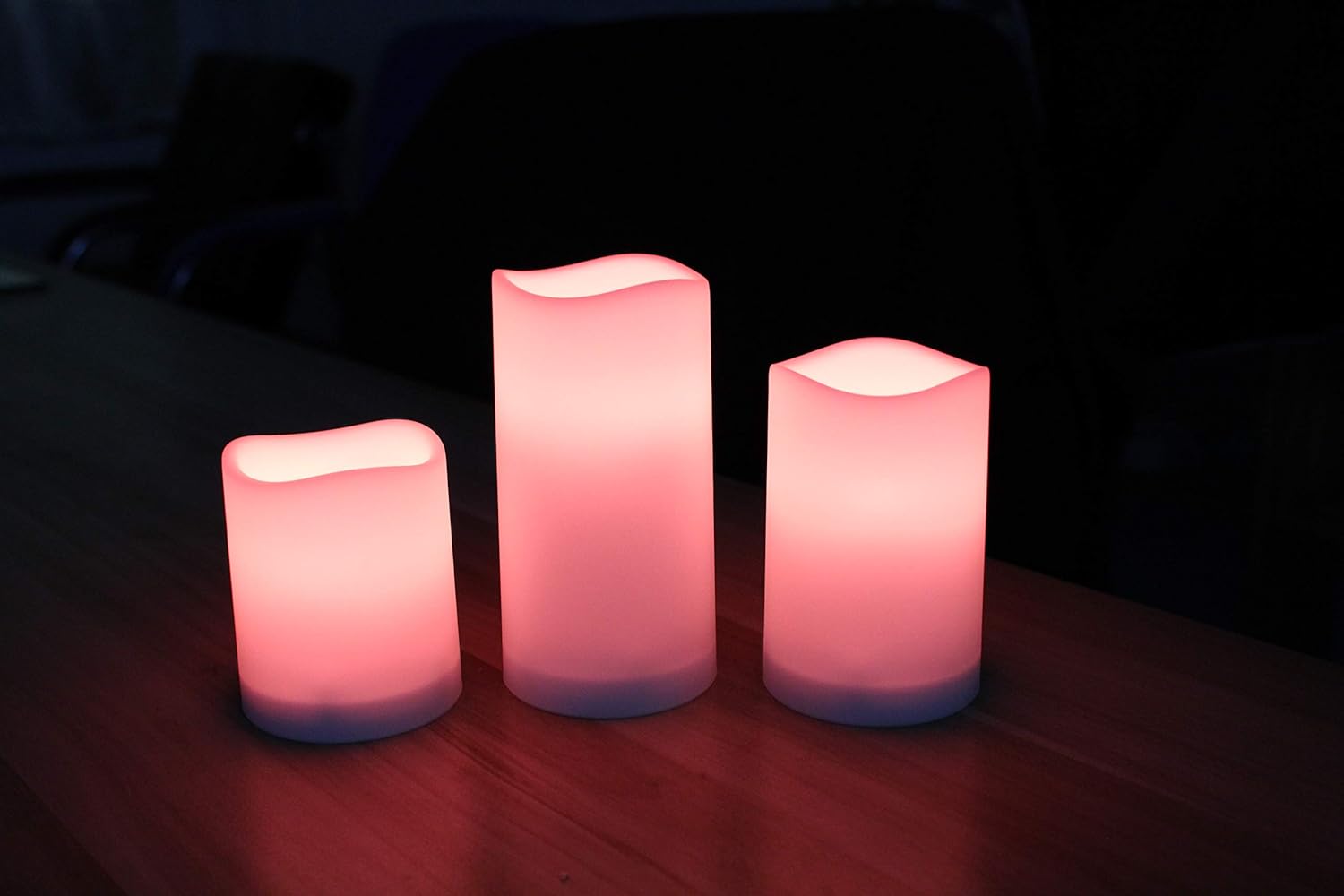 Velas LED de colores con control