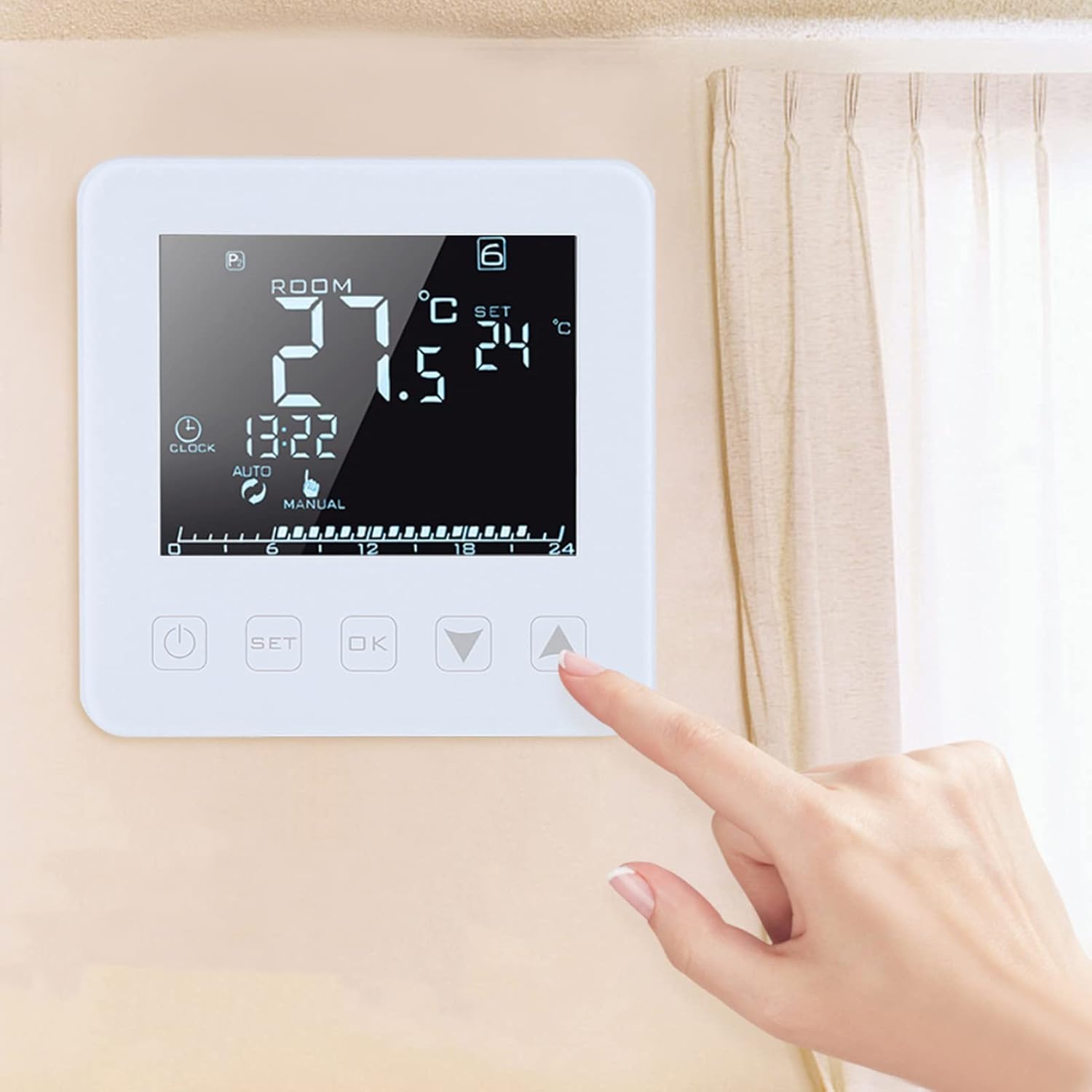 Termostato Programable LCD 16A
