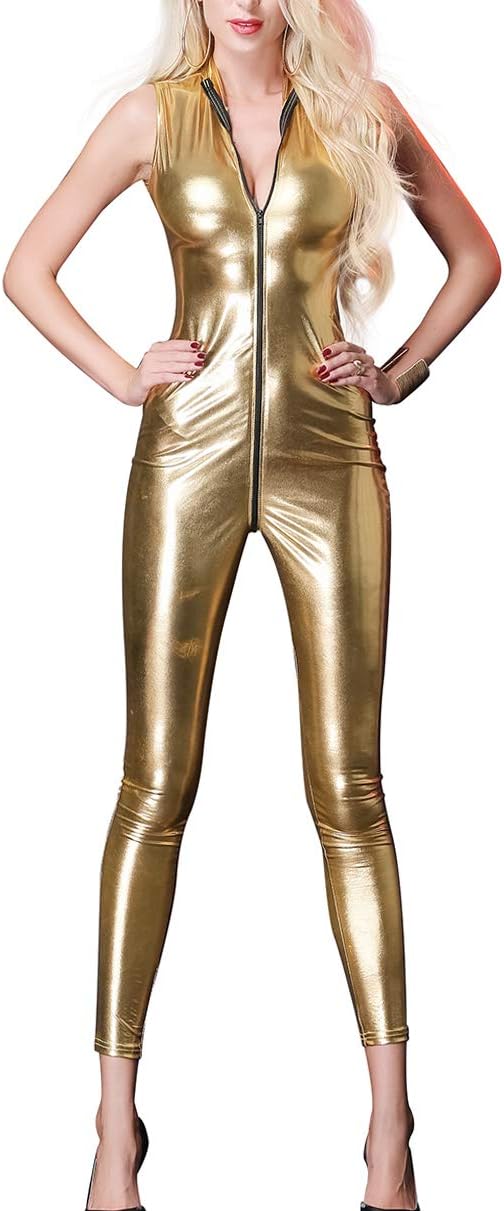 Mono Slim Fit Cuero Sin Mangas