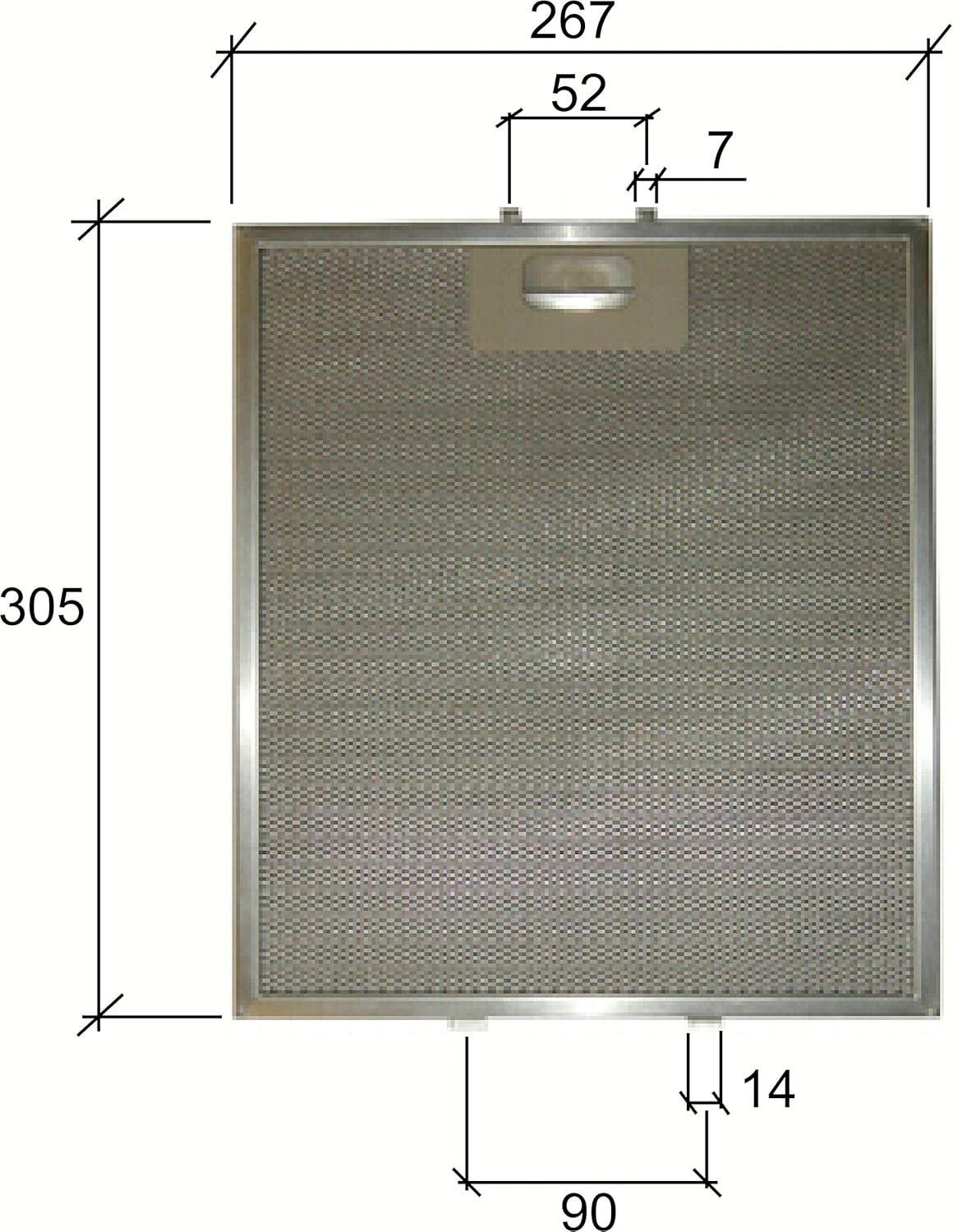 Filtros aluminio para Elica