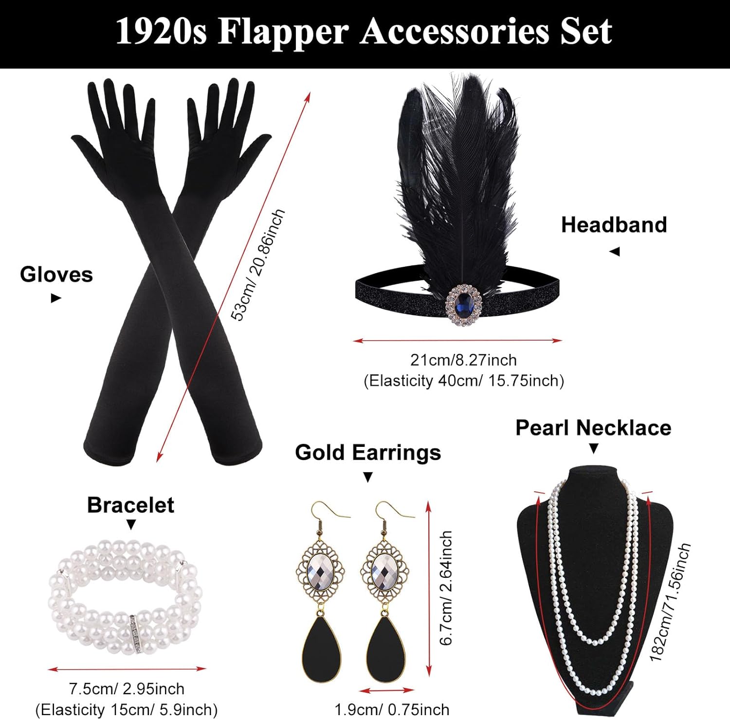 Accesorios 1920s Estilo Gatsby