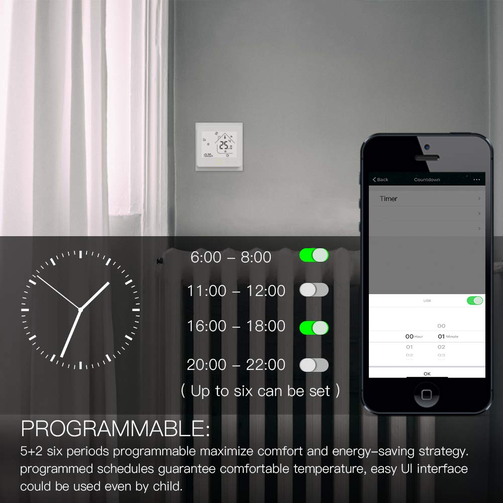 Termostato Inteligente WiFi 16A