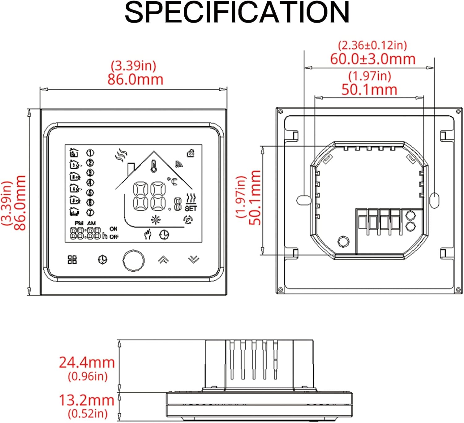 Termostato Smart WiFi 16A