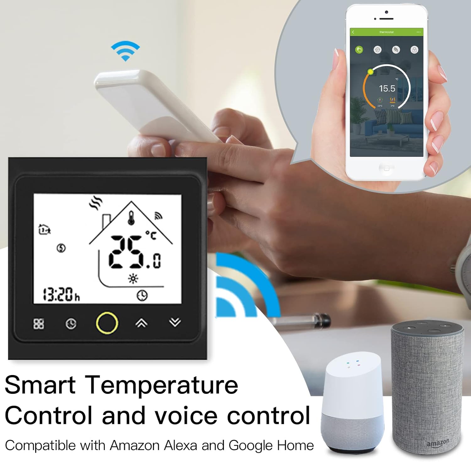 Termostato Smart WiFi 16A