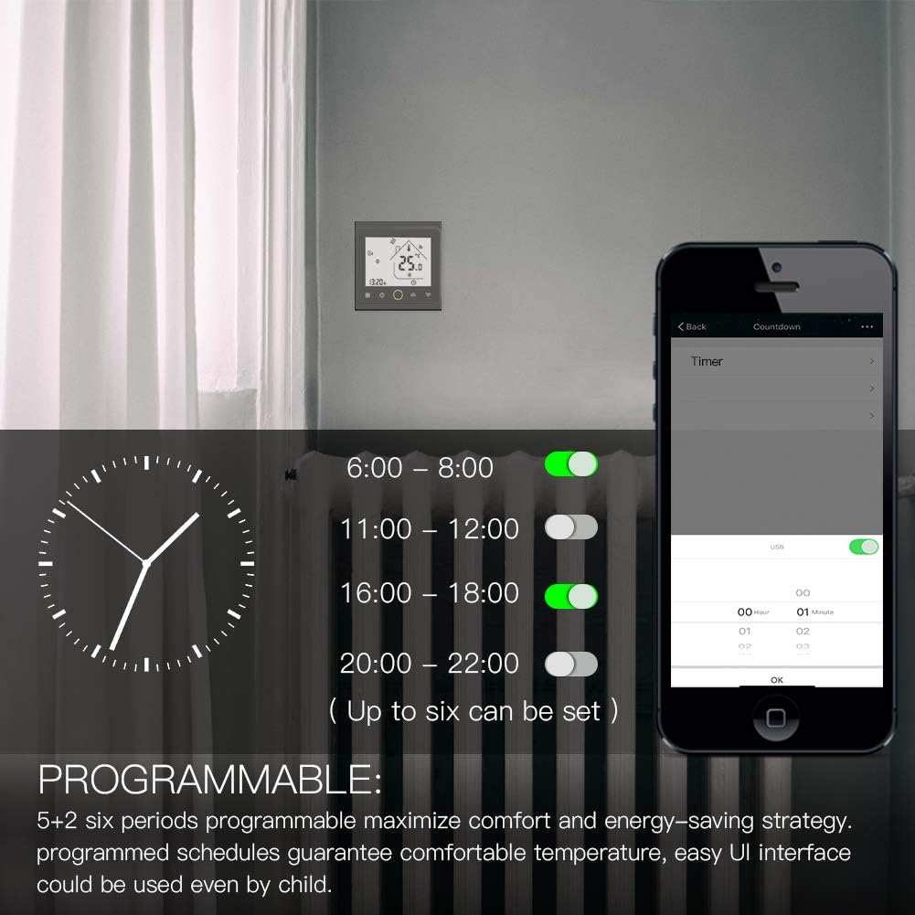 Termostato Smart WiFi 16A
