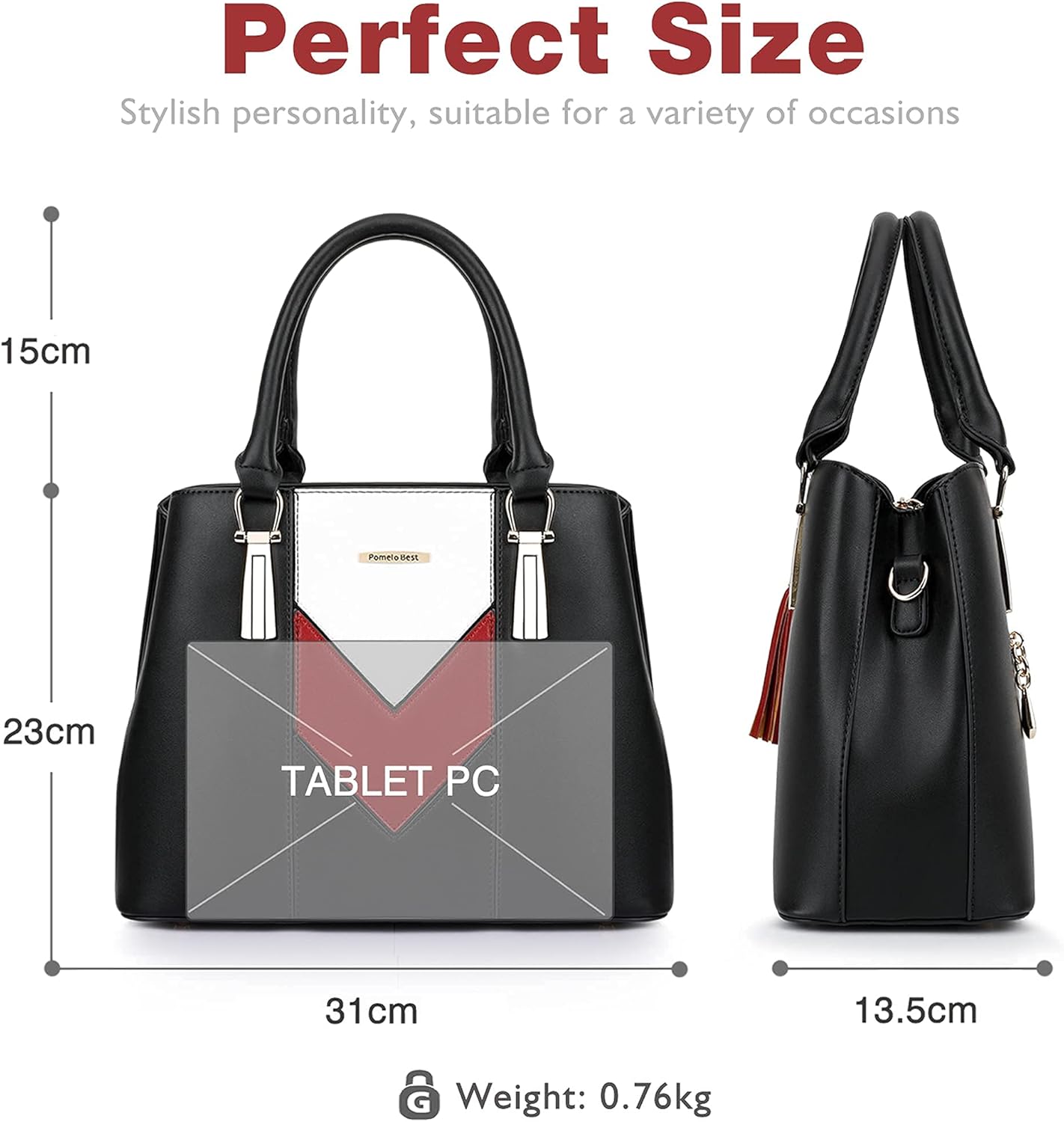 Bolso de Piel Elegante Mujer