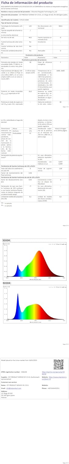 Foco LED Sumergible 30W IP68
