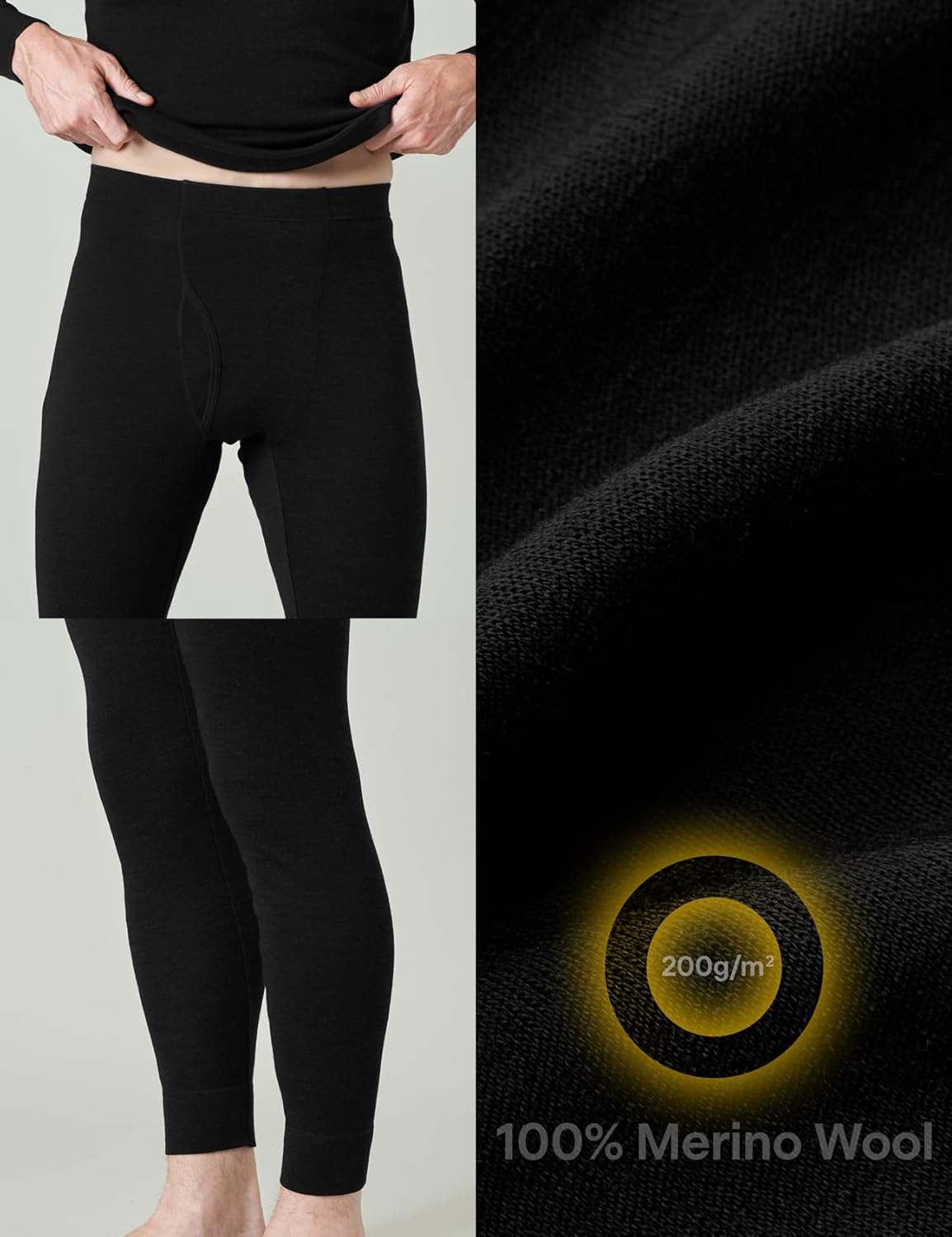 Pantalones Térmicos Merino Hombre