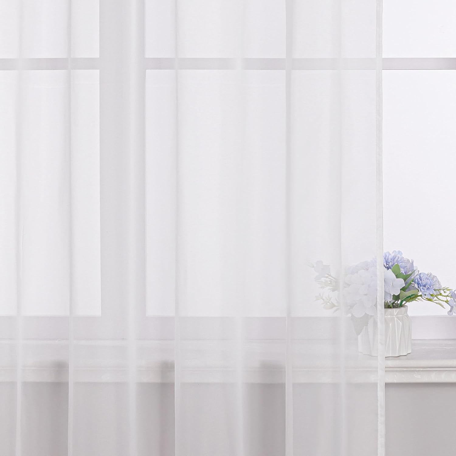 Cortina Transparente Blanca 170x300