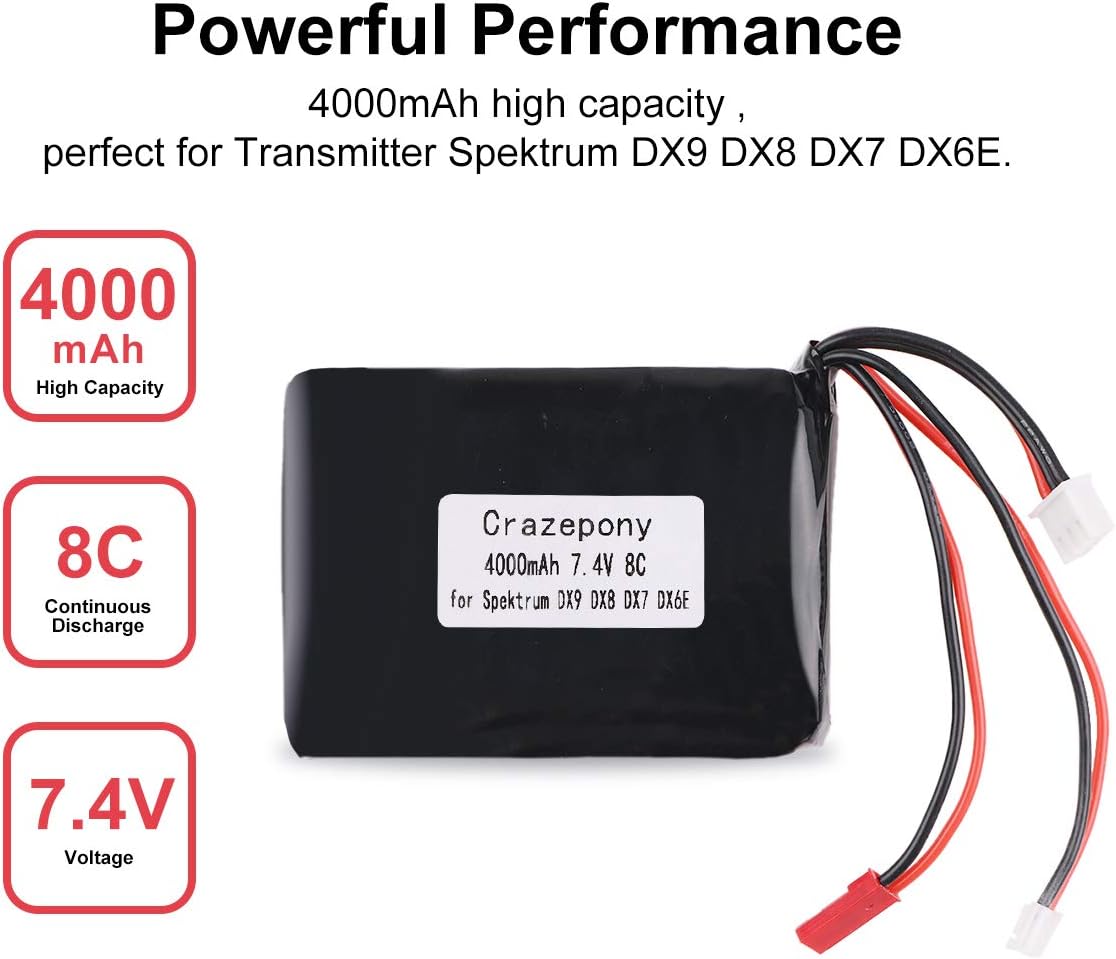 Batería Lipo 4000mAh 2S 7.4V