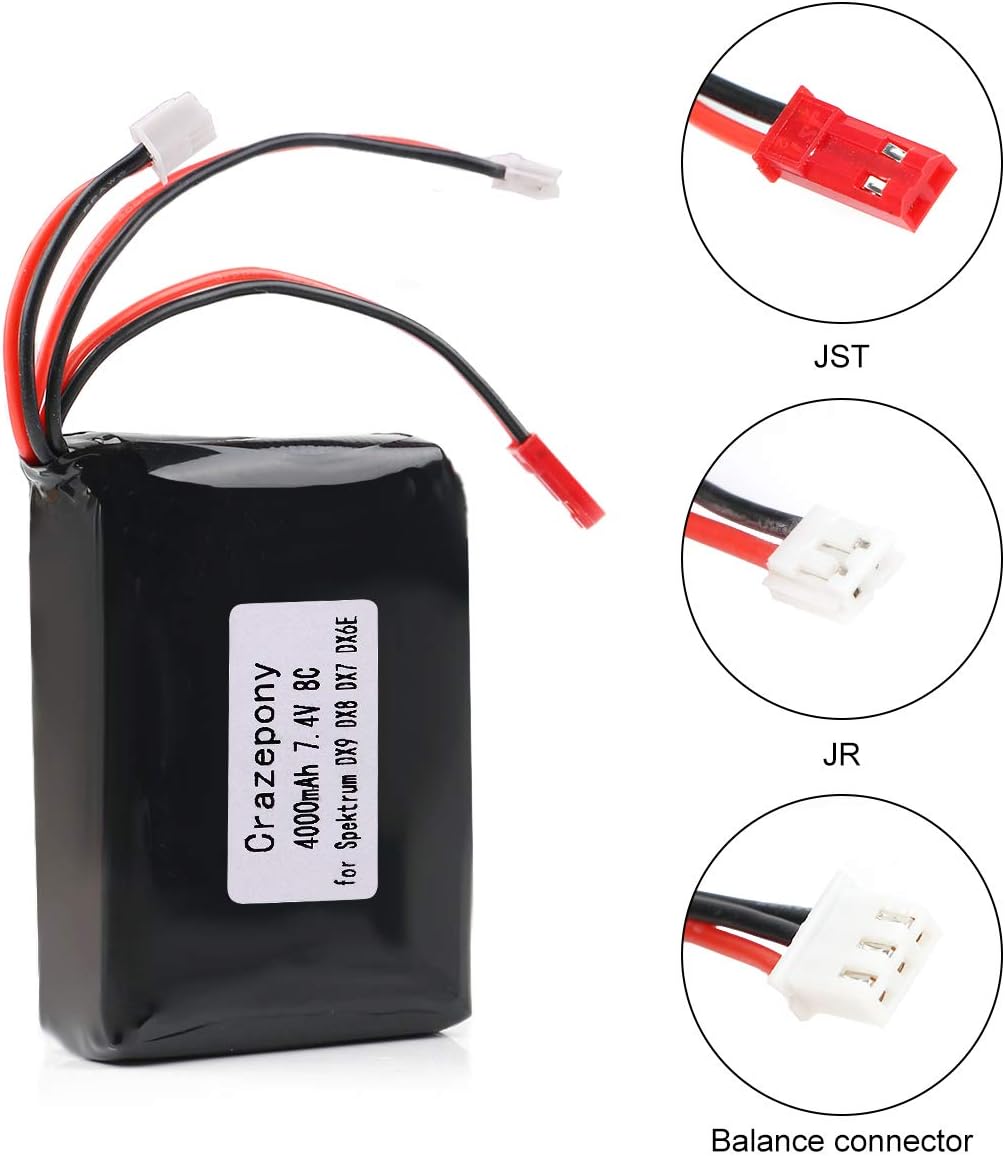 Batería Lipo 4000mAh 2S 7.4V