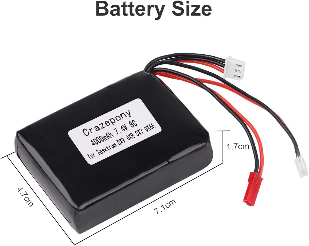 Batería Lipo 4000mAh 2S 7.4V