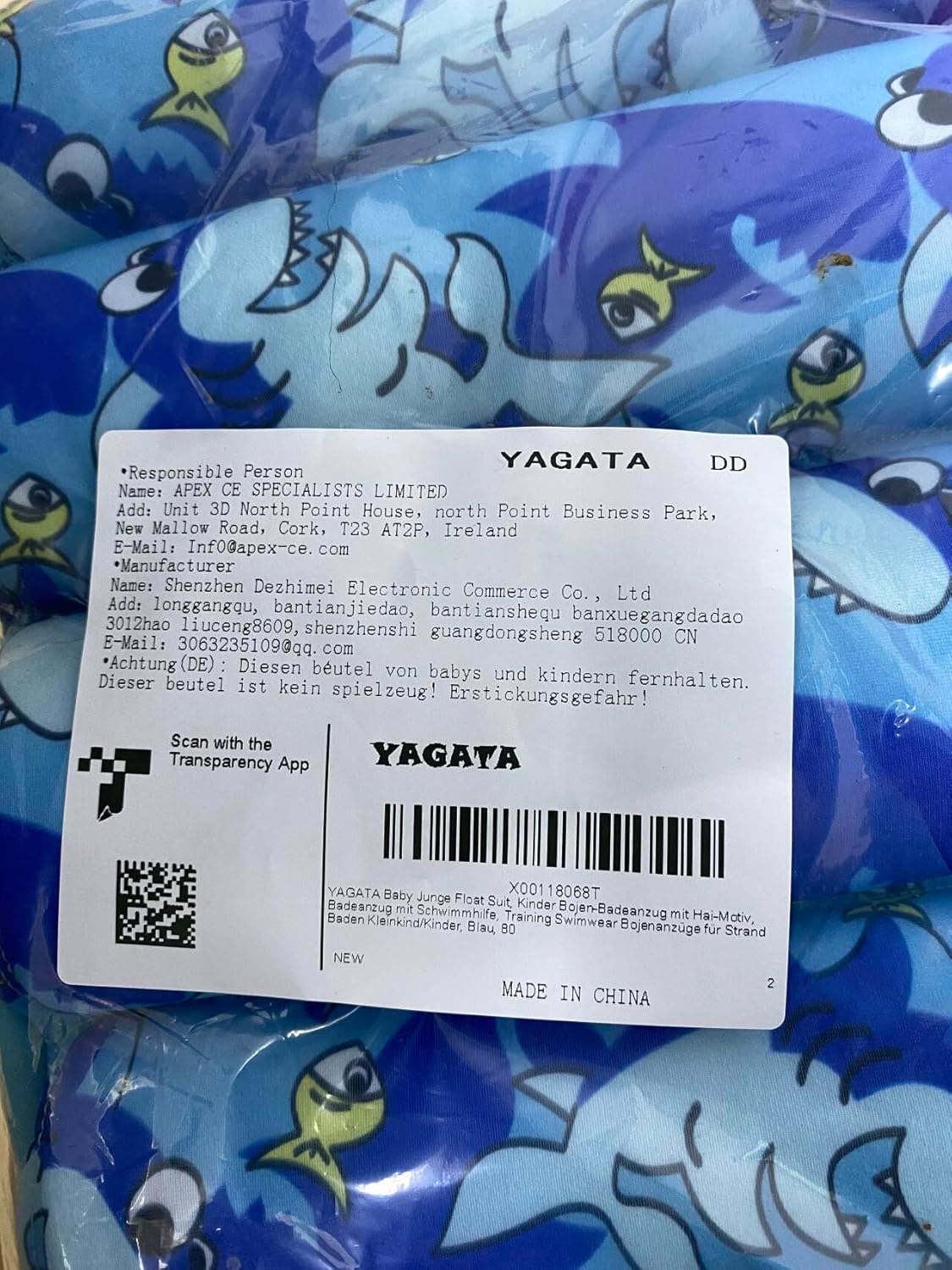 YAGATA Traje Baño One Piece Niña