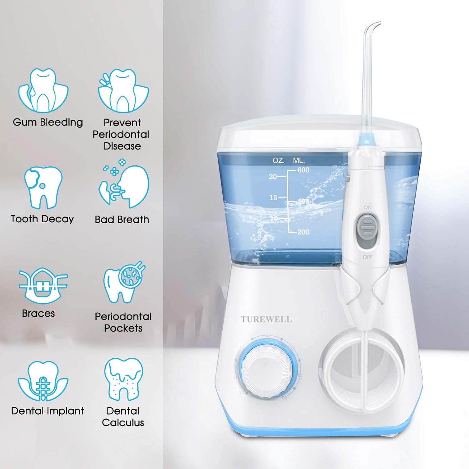 Irrigador Dental TUREWELL 600 ML