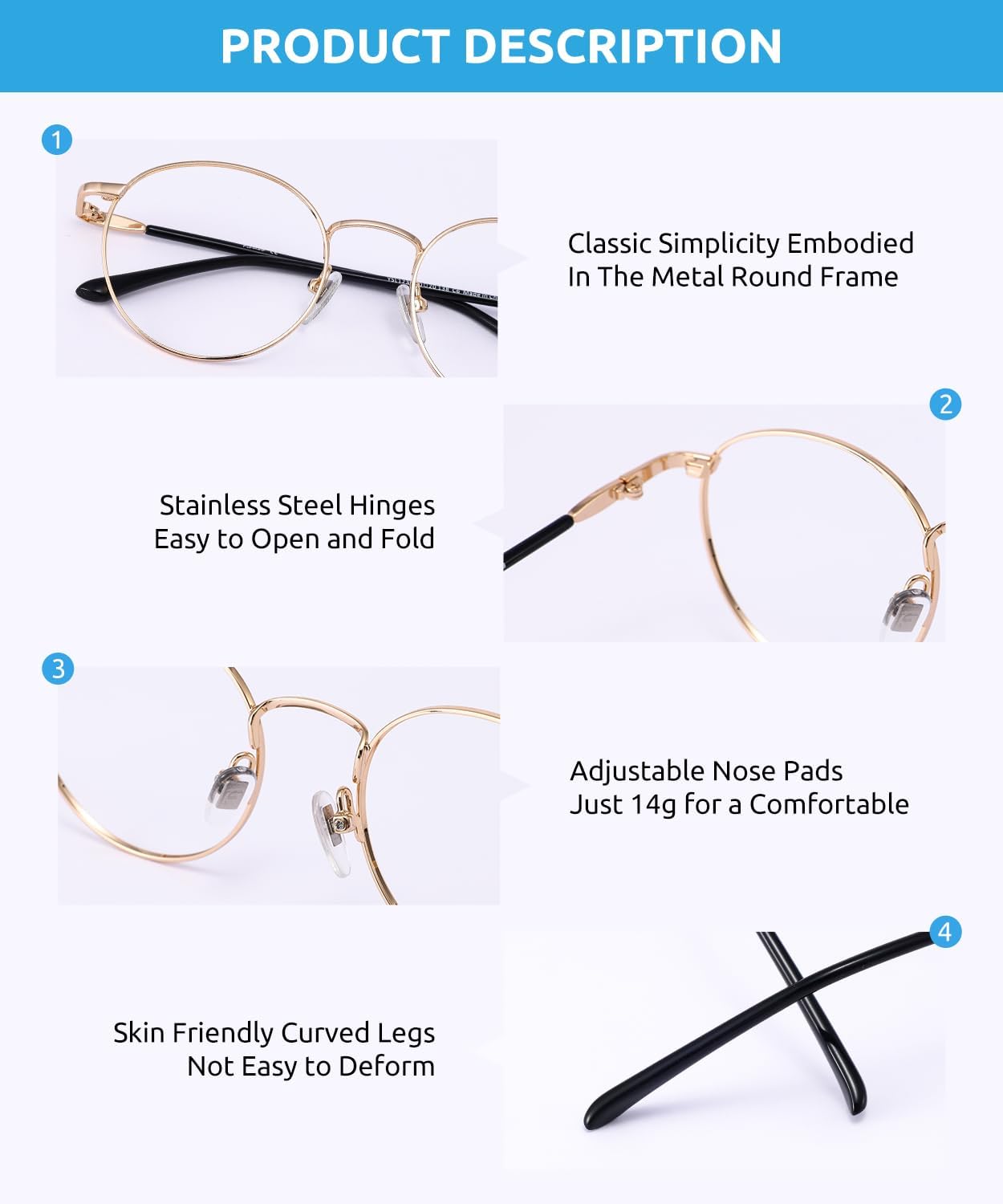 Gafas de Lectura Antiluz Azul