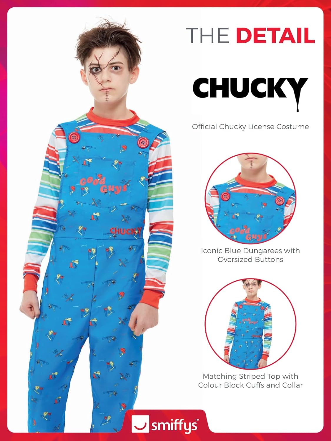 Disfraz de Chucky Azul Infantil