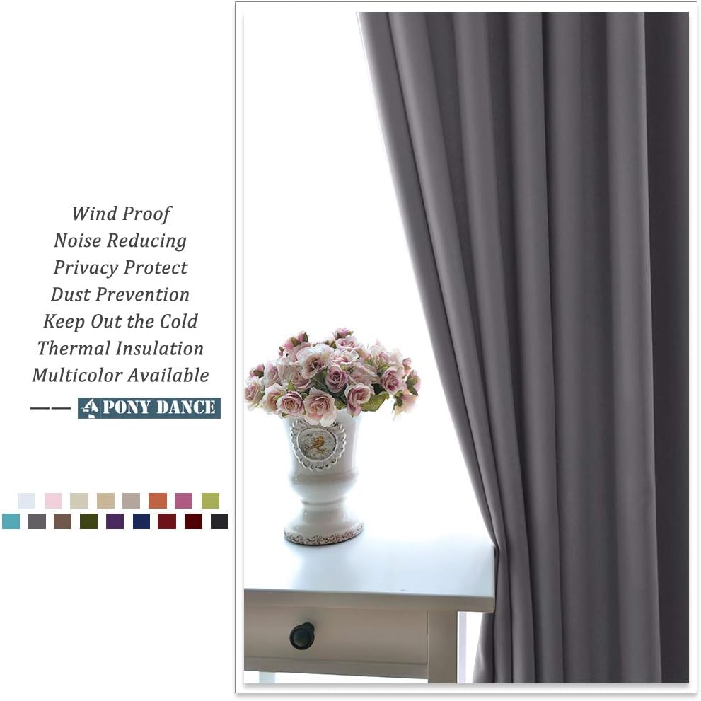 Cortinas Opacas 2 Piezas Gris 132*90