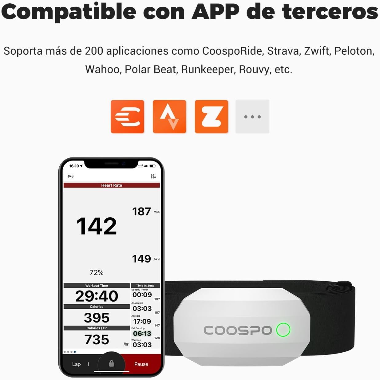 Sensor Frecuencia Cardíaca COOSPO
