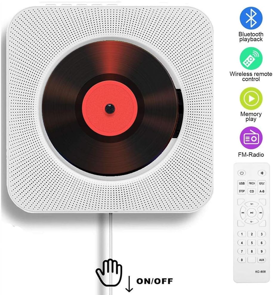 Reproductor CD portátil Bluetooth