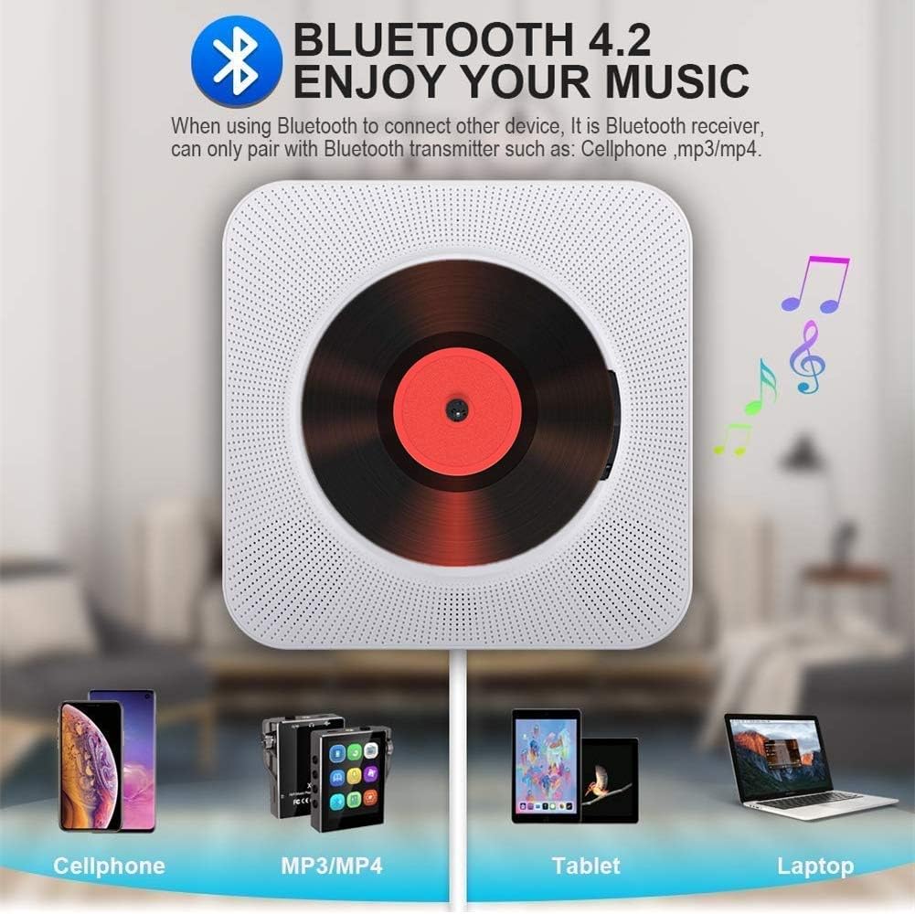 Reproductor CD portátil Bluetooth