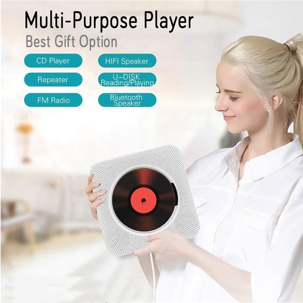 Reproductor CD portátil Bluetooth