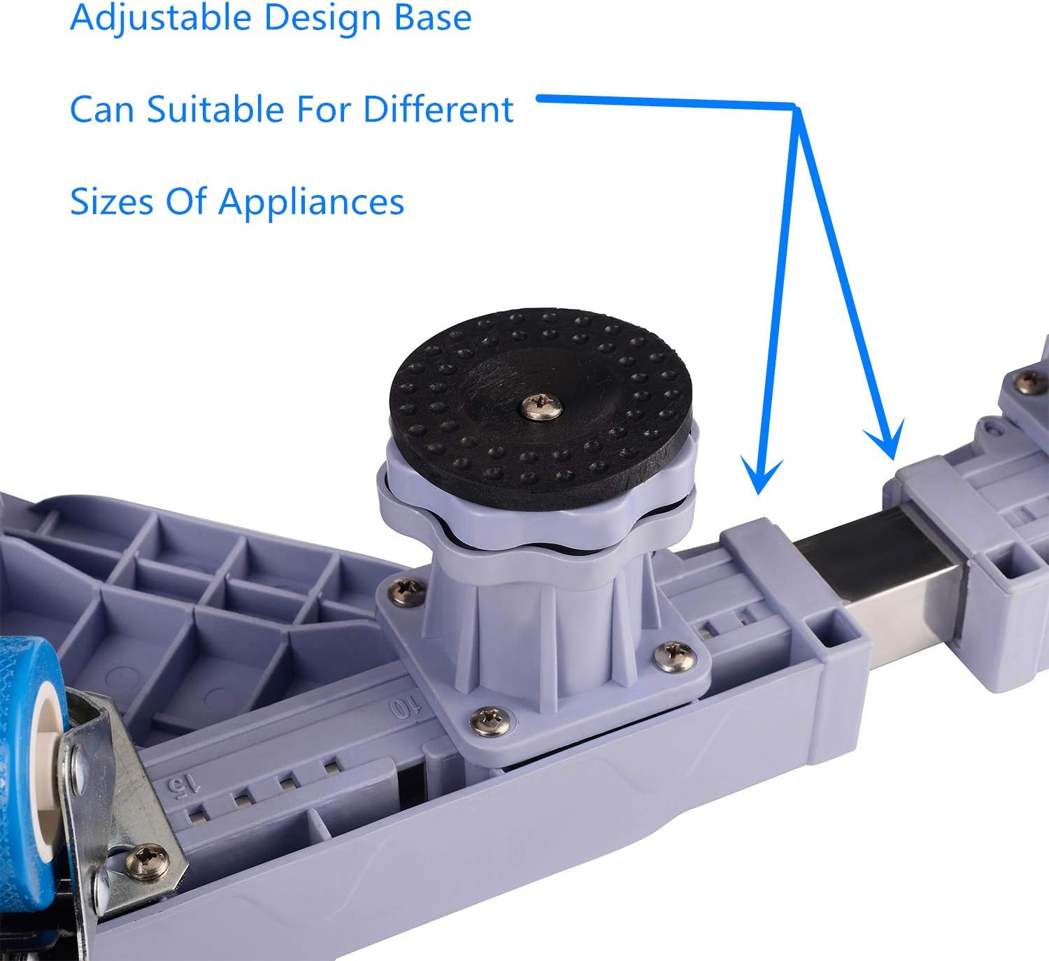 Base móvil ajustable 8 ruedas